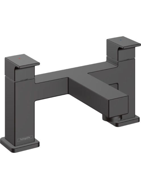 Hansgrohe Vernis Shape 2 lyukú peremre szerelhető kádcsaptelep matt fekete 71452670