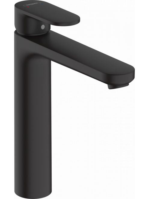 Hansgrohe Vernis Blend Egykaros mosdócsaptelep 190, automata lefolyógarnitúrával matt fekete 71552670