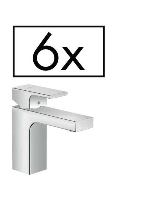Hansgrohe Vernis Shape egykaros mosdócsaptelep 100, automata lefolyógarnitúrával, projekt csomag (6db csaptelep) króm 71597000