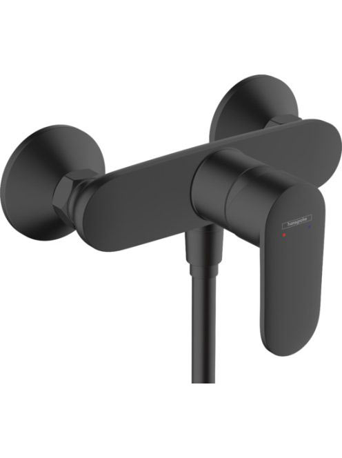 Hansgrohe Vernis Blend egykaros zuhanycsaptelep falsíkon kívüli szereléshez matt fekete 71640670