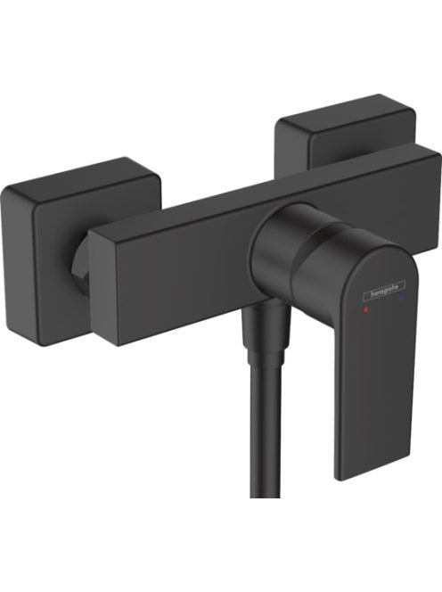 Hansgrohe Vernis Shape egykaros zuhanycsaptelep falsíkon kívüli szereléshez matt fekete 71650670