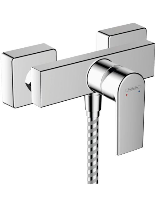 Hansgrohe Vernis Shape egykaros zuhanycsaptelep falsíkon kívüli szereléshez, 2 átfolyási sebességgel króm 71656000