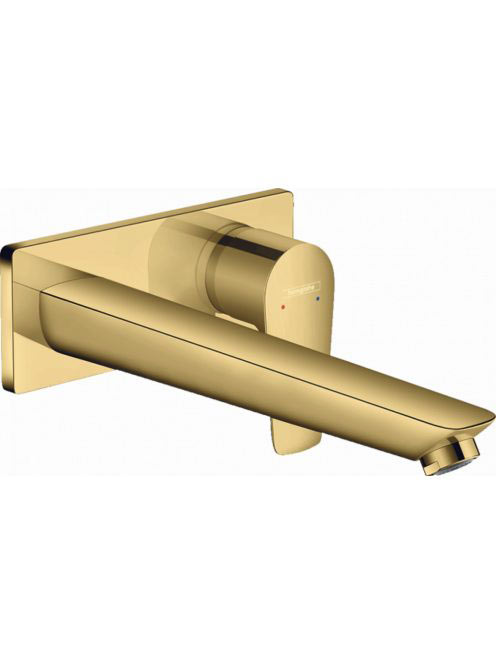 Hansgrohe Talis E polírozott arany hatású egykaros mosdócsaptelep falsík alatti szereléshez, 22,5 cm-es kifolyóval 71734990