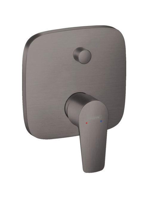 Hansgrohe Talis E szálcsiszolt fekete/króm falsík alatti kádcsaptelep 71745340