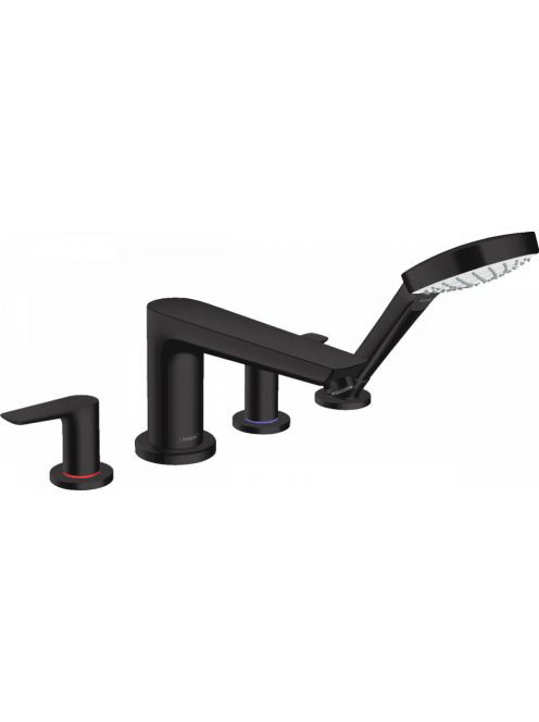Hansgrohe Talis E 4-lyukú matt fekete kádcsaptelep 71748670