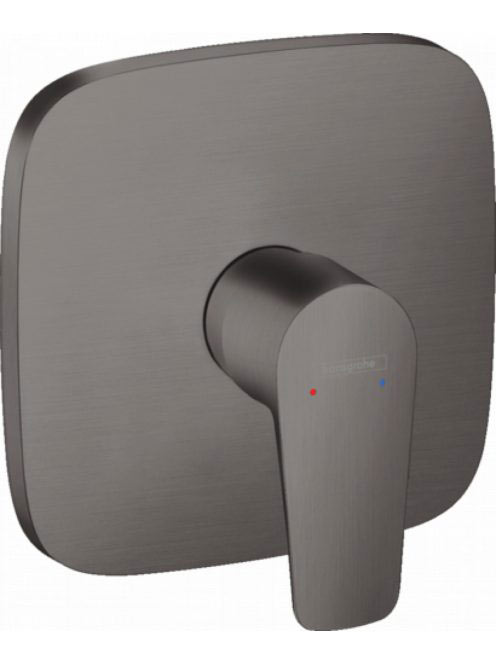 Hansgrohe Talis E szálcsiszolt fekete/króm falsík alatti zuhanycsaptelep 71765340