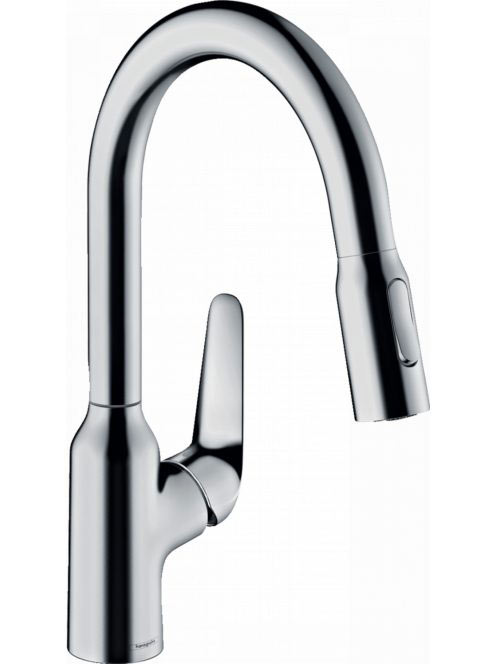 Hansgrohe Focus M42 konyhai csaptelep, kihúzható zuhanyfejjel, króm 71801000