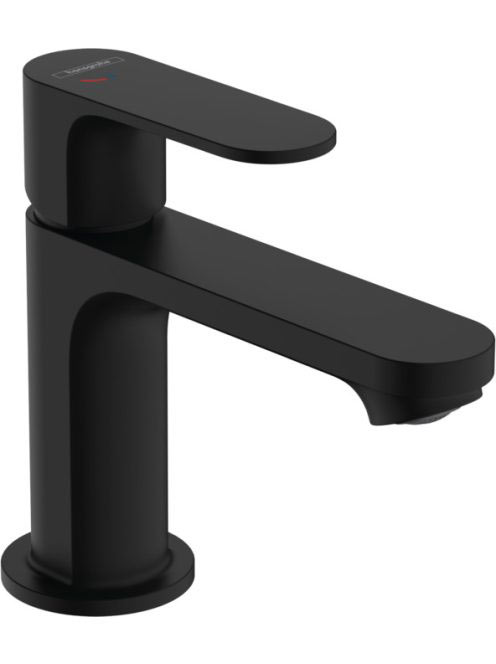 Hansgrohe Rebris S Egykaros CoolStart mosdócsaptelep 80, automata lefolyógarnitúrával, matt fekete 72513670