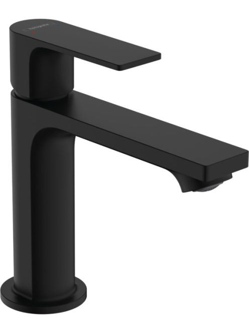 Hansgrohe Rebris E mosdócsaptelep 110, automata lefolyógarnitúrával, matt fekete 72557670