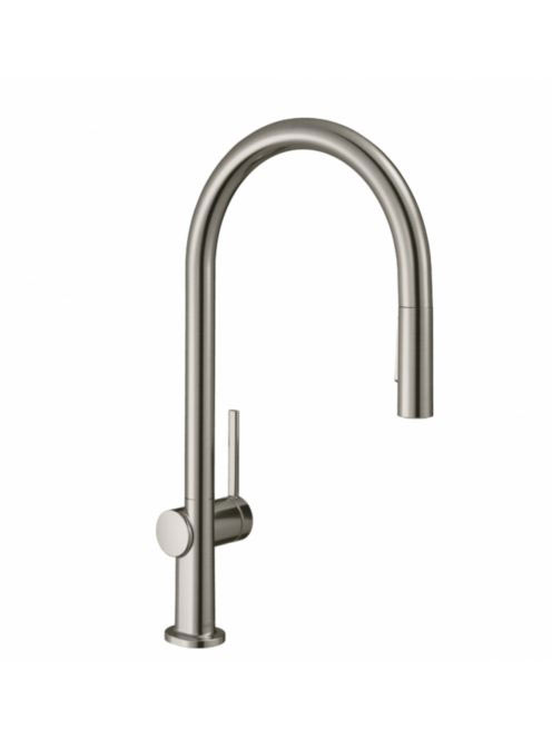 Hansgrohe Talis M54 rozsdamentes acél hatású konyhai csaptelep 210, kihúzható zuhanyfejjel 72801800