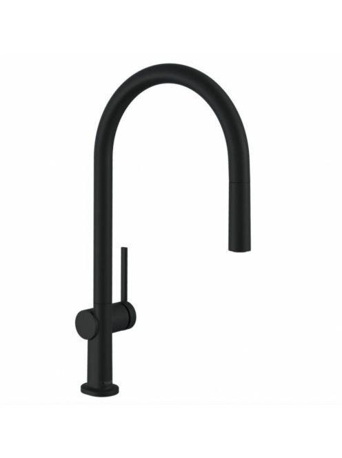 Hansgrohe Talis M54 matt fekete konyhai csaptelep 210, kihúzható zuhanyfejjel 72803670