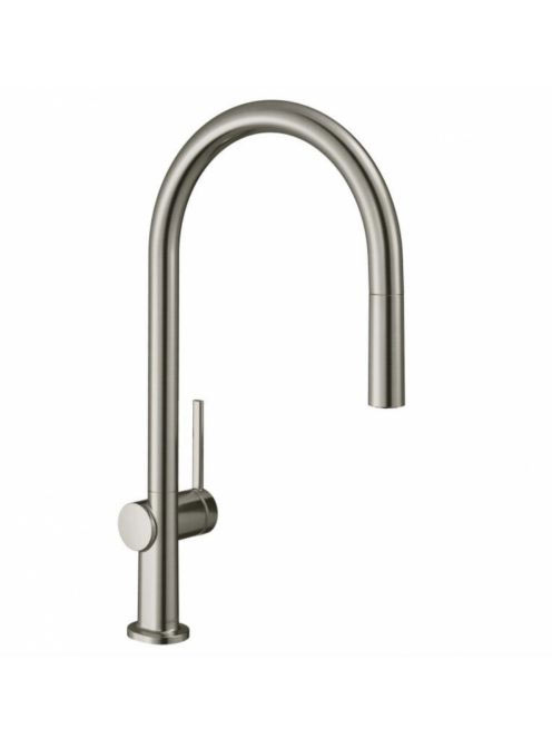 Hansgrohe Talis M54 rozsdamentes acél hatású konyhai csaptelep 210, kihúzható zuhanyfejjel 72803800