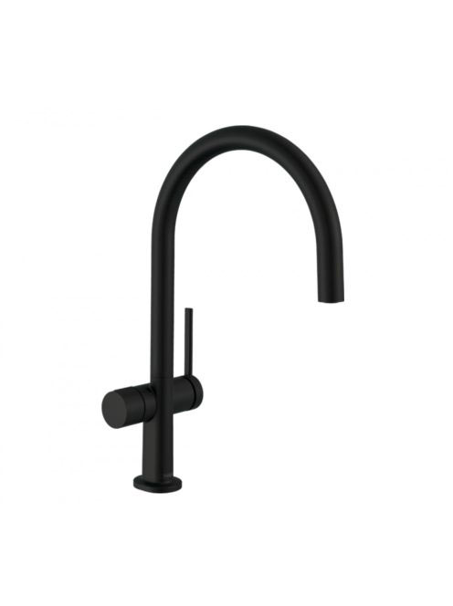 Hansgrohe Talis M54 1jet konyhai csaptelep elzárószeleppel, matt fekete 72805670