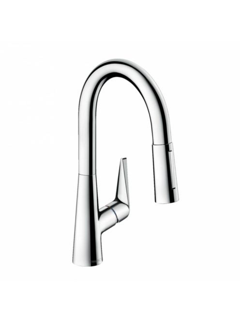 Hansgrohe Talis M51 króm konyhai csaptelep 160, kihúzható zuhanyfejjel 72815000