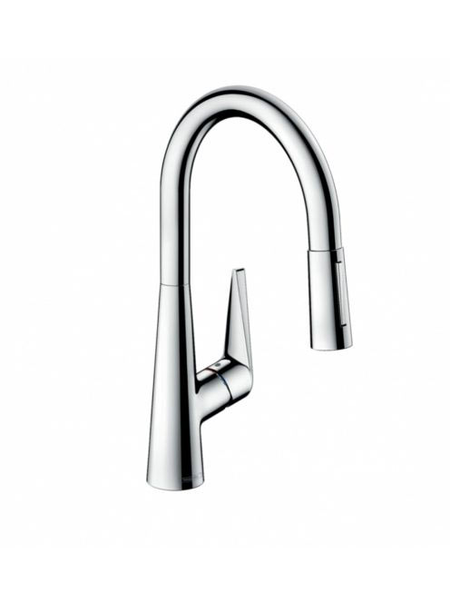 Hansgrohe Talis M51 200 víztakarékos konyhai csaptelep kihúzható zuhanyfejjel, króm 72817000