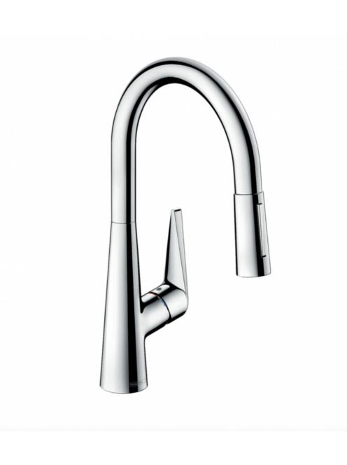 Hansgrohe Talis M51 króm konyhai csaptelep 200, kihúzható zuhanyfejjel 73851000