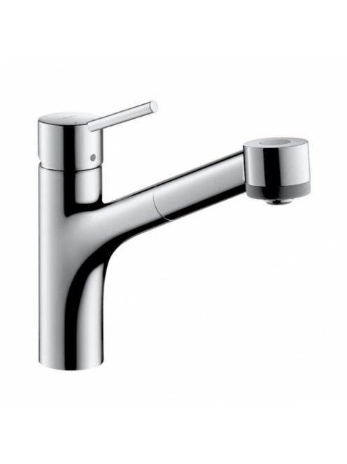 Hansgrohe Talis M52 króm konyhai csaptelep, kihúzható zuhanyfejjel 73860000