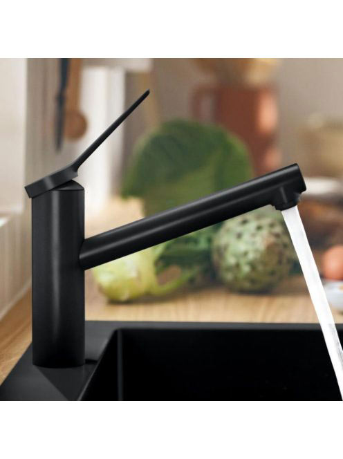 Hansgrohe Zesis M33 Egykaros konyhai csaptelep 140, matt fekete 74802670