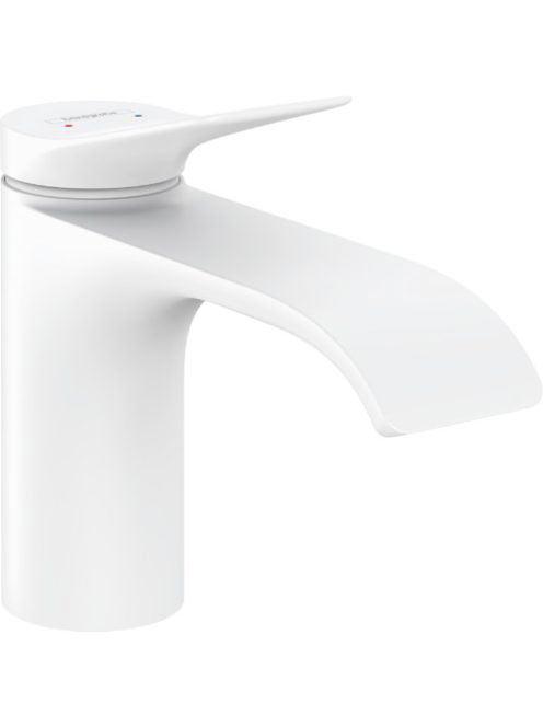 Hansgrohe Vivenis egykaros mosdócsaptelep 80, automata lefolyógarnitúrával, matt fehér 75010700