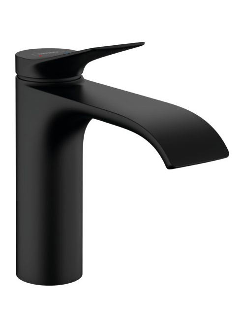 Hansgrohe Vivenis egykaros mosdócsaptelep 110, automata lefolyógarnitúrával, matt fekete 75020670