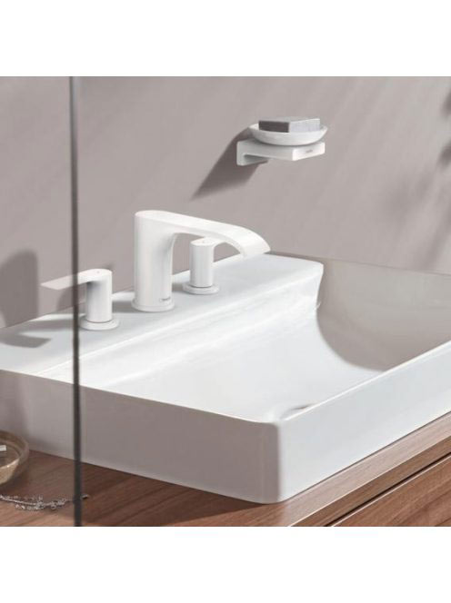 Hansgrohe Vivenis 3 lyukú mosdócsaptelep 90, automata lefolyógarnitúrával, matt fehér 75033700