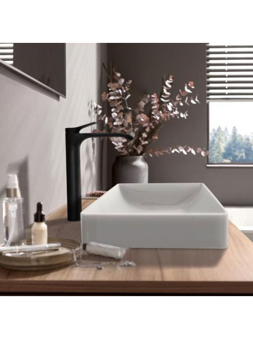 Hansgrohe Vivenis egykaros mosdócsaptelep 250, lefolyógarnitúra nélkül, matt fekete 75042670