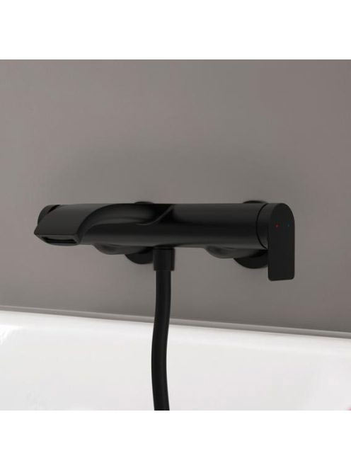 Hansgrohe Vivenis egykaros kádcsaptelep falsíkon kívüli szereléshez, matt fekete 75420670