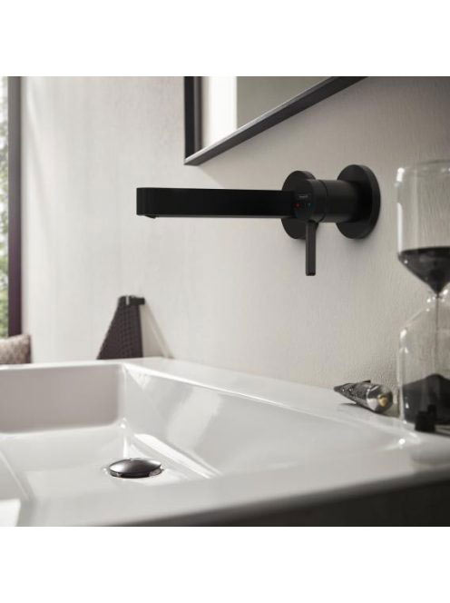 Hansgrohe Finoris egykaros falsík alatti mosdócsaptelep, 16,5 cm-es kifolyóval matt fekete 76051670