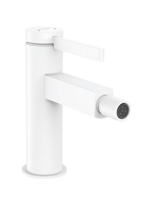 Hansgrohe Finoris egykaros bidécsaptelep push-open lefolyógarnitúrával matt fehér 76200700