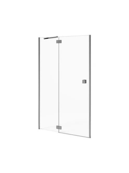 Jika Pure jobbos zuhanyajtó 80x195 cm, átlátszó üveg, ezüst