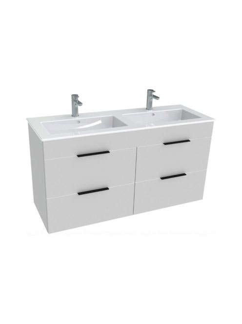 Jika Cube fehér alsószekrény dupla mosdóval 4536621763001 -