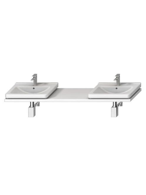 Jika Cubito Pure fehér mosdótartólap,2 kivágással, vágható,