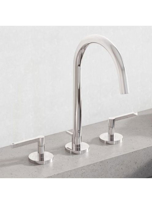 Kludi Nova Fonte Puristic háromlyukú mosdócsaptelep lefolyóg