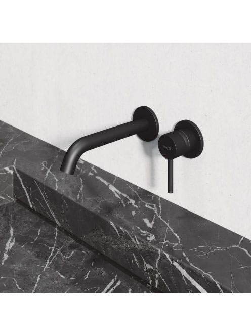 Kludi Bozz matt fekete fali mosdócsaptelep 382443976 - Fürdő