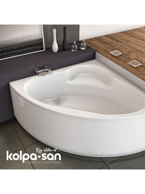 Kolpa San Royal beépíthető sarok kádtest 130x130 cm, fehér 7