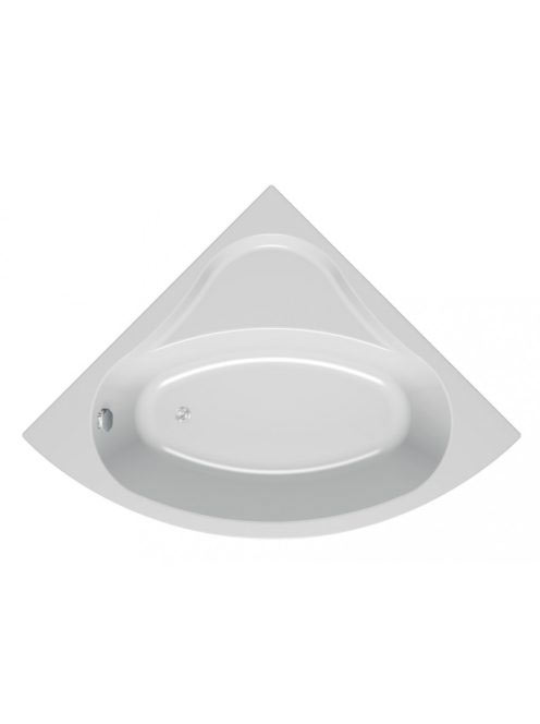 Kolpa San Divante beépíthető sarokkád 140x140 cm, le-és túlf