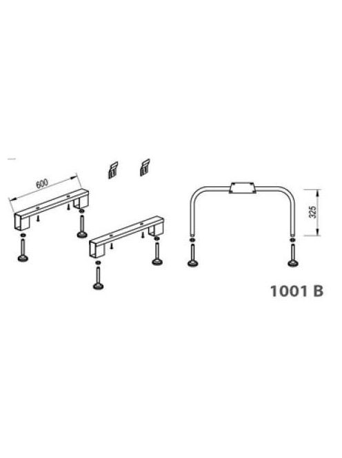 Kolpa San kádláb 1001 B - Fürdőszoba - Kádak - Szerelési Tar