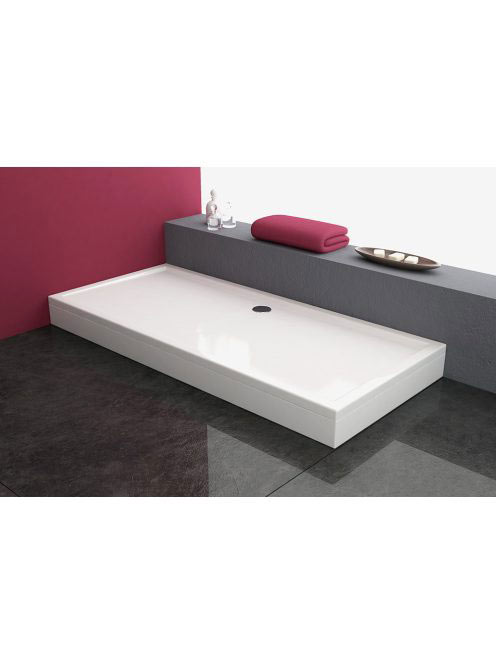 Kolpa San Flamenco előlapos akril zuhanytálca 120x80 cm, feh