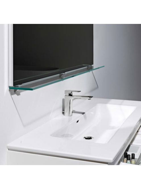 Laufen Frame 25 víztiszta üvegpolc 100x12 cm fényes alumíniu