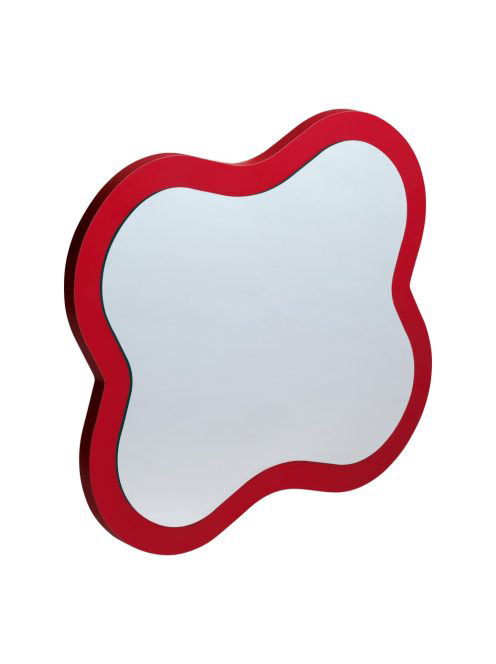 Laufen Florakids virág formájú piros tükör, világítás nélkül