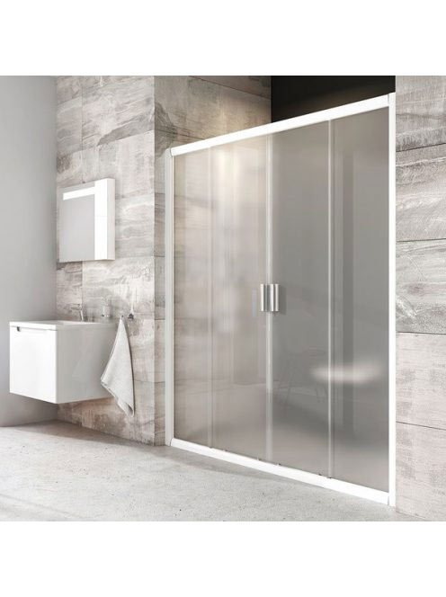 Ravak Blix BLDP4-190 zuhanyajtó (fehér-grape) 0YVL0100ZG - F