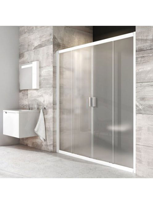 Ravak Blix BLDP4-170 zuhanyajtó (fehér-grape) 0YVV0100ZG - F