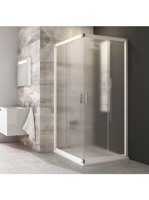 Ravak Blix sarokbelépős BLRV2-80 zuhanykabin, Grape üveg, fe