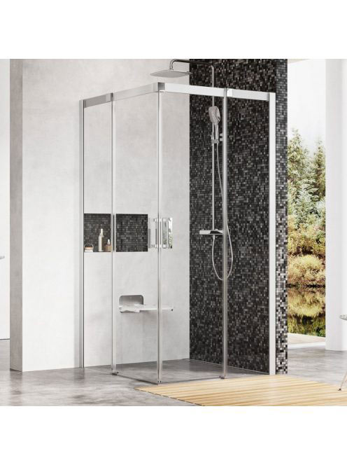Ravak Matrix MSRV4-80/80 zuhanykabin szatén-Transparent 1WV4