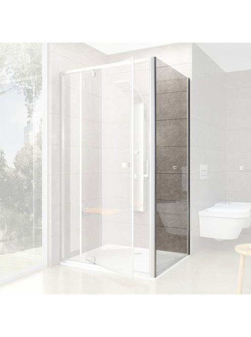 Ravak Pivot PPS-100 zuhanyfal (szatén-transparent) 90GA0U00Z