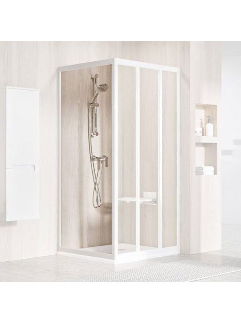 Ravak Supernova APSS-80 fix üveg zuhanyfal (fehér+Transparen