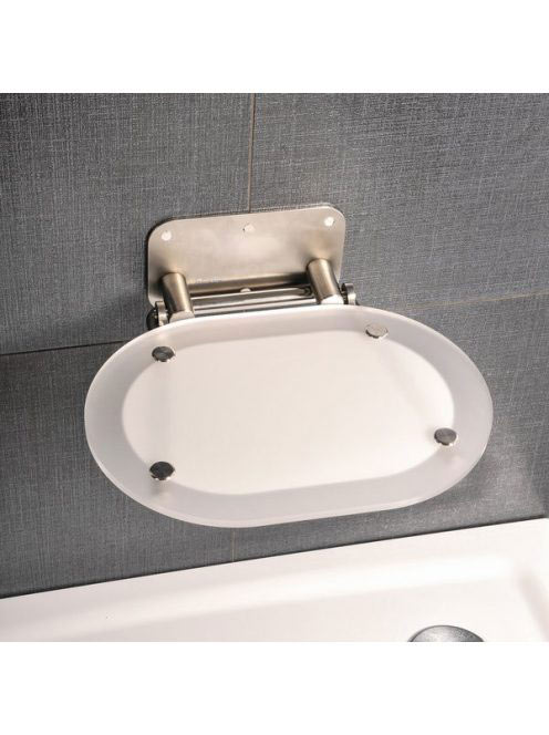 Ravak Chrome Clear zuhanykabin ülőke, rozsdamentes B8F000002