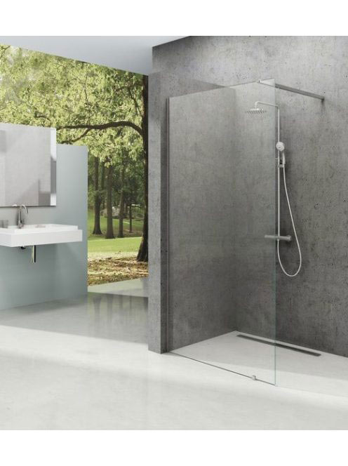 Ravak Walk-In Wall 120 zuhanyfal (fényes alu - Transparent)