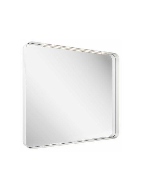 Ravak Strip fehér fürdőszobai tükör 50x70 cm, világítással X