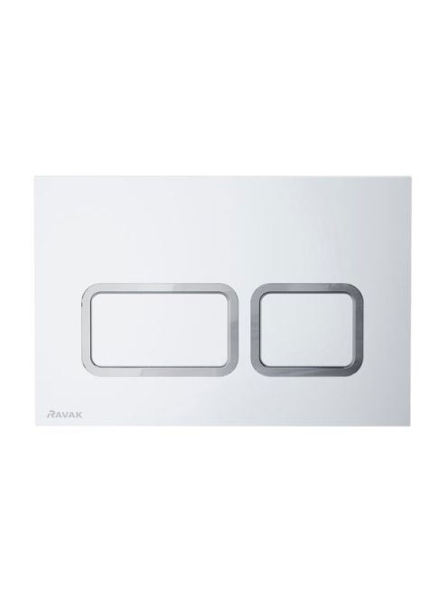 Ravak Twin WC öblítő nyomólap, szatén X01739 - Fürdőszoba -